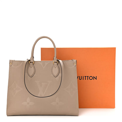 Louis Vuitton Empreinte Monogram Giant Onthego MM Tourterelle 11 of 11