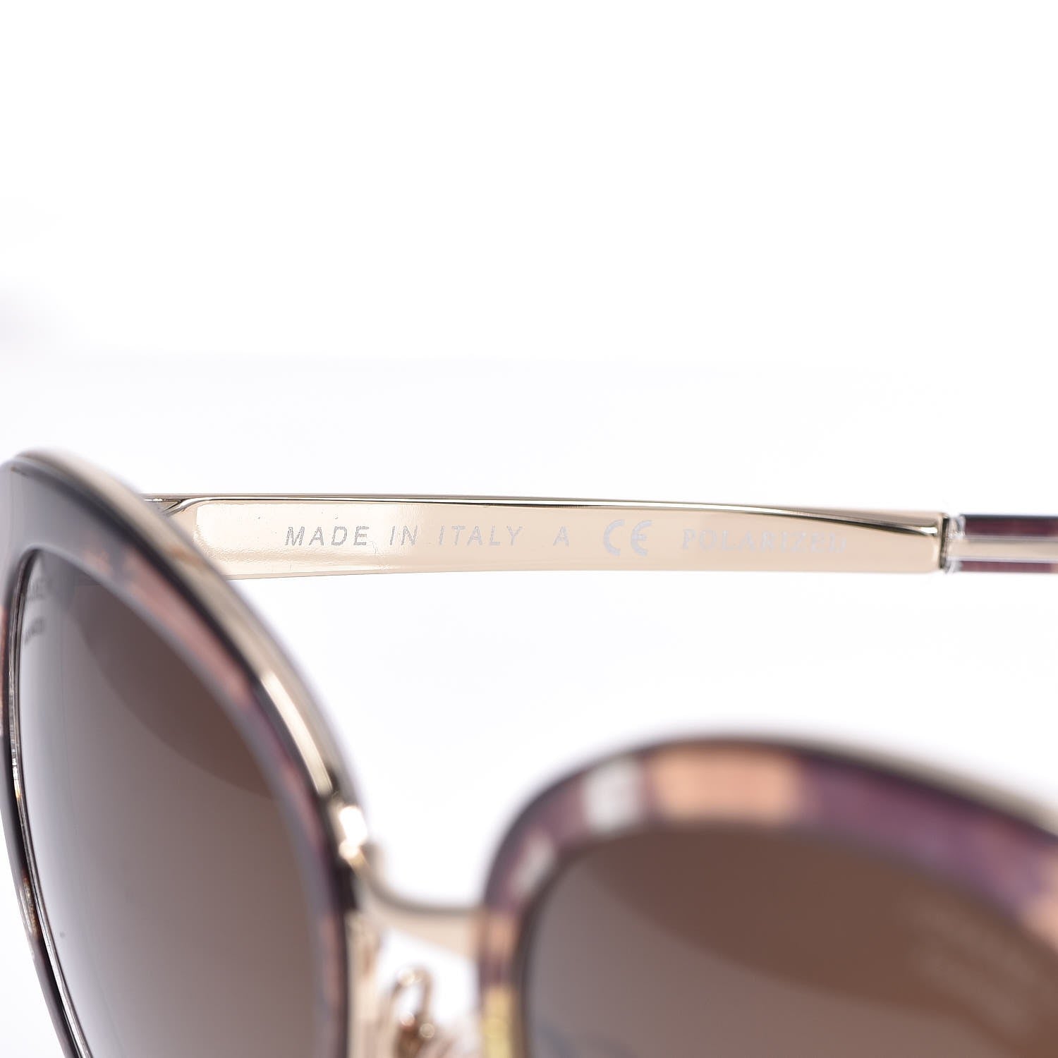 Chanel Polarized Metal Cat Eye Sunglasses 4208 Brown 5 of 9
