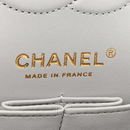 Chanel Caviar Quilted Small Double Flap Grey 7 of 13