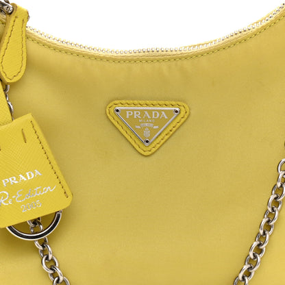 Prada Nylon Saffiano Re-Edition 2005 Shoulder Bag Ananas 8 of 13