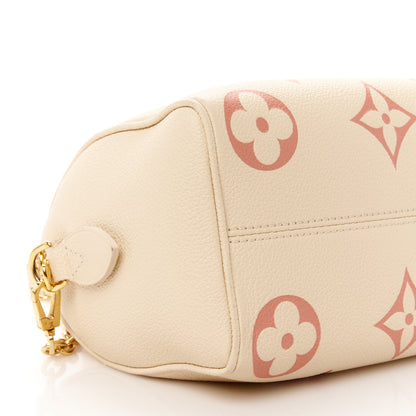 Louis Vuitton Empreinte Monogram Giant Speedy Bandouliere 20 Creme Rose Trianon 8 of 9