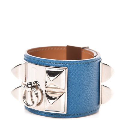 Hermes Epsom Collier de Chien CDC Bracelet S Bleu Izmir 1 of 5