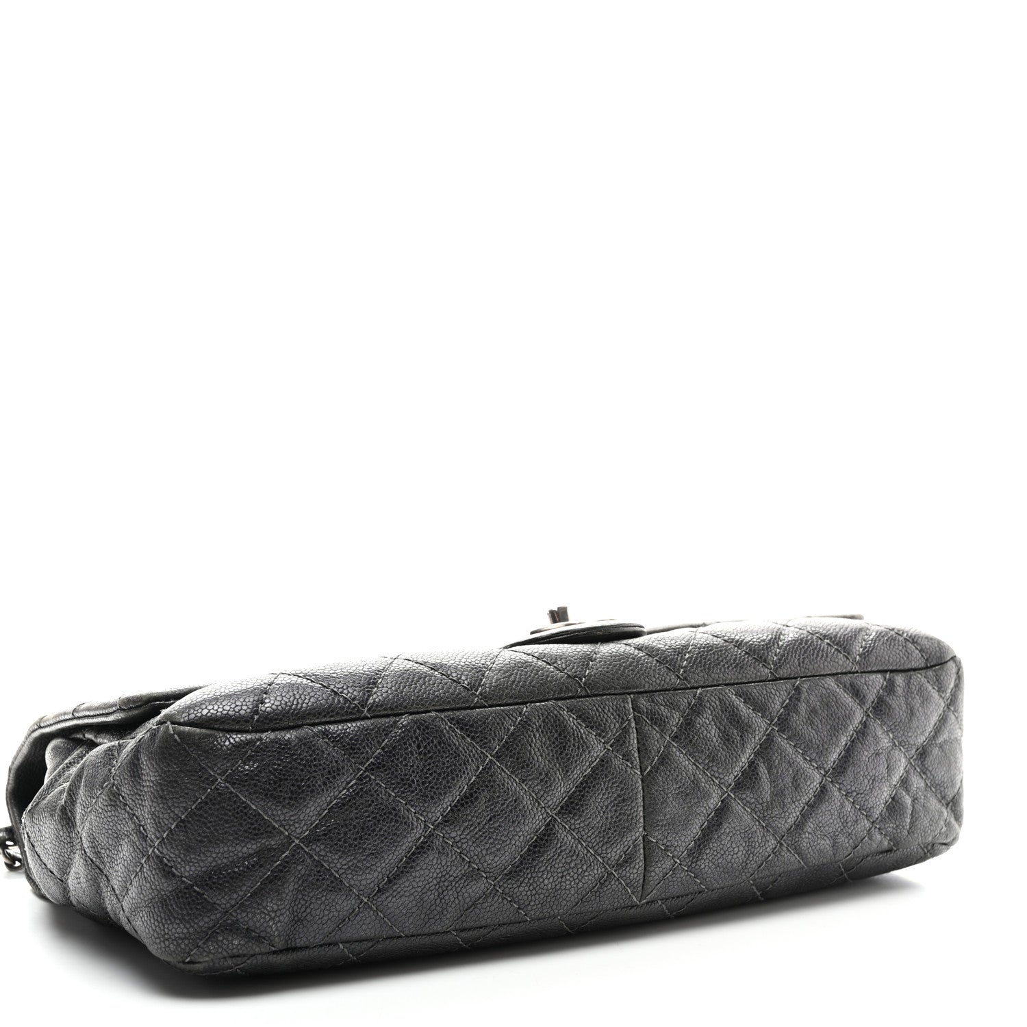 Chanel Iridescent Caviar Quilted Jumbo Easy Flap Grey 4 of 10