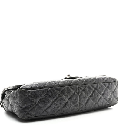 Chanel Iridescent Caviar Quilted Jumbo Easy Flap Grey 4 of 10