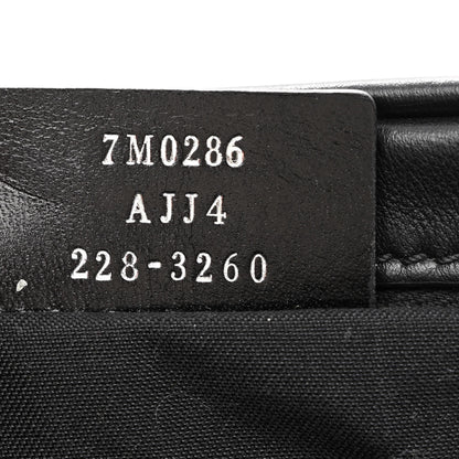 Fendi Shiny Glazed Fabric Vitello Cover FF 1974 Logo Medium Camera Case Black 7 of 10