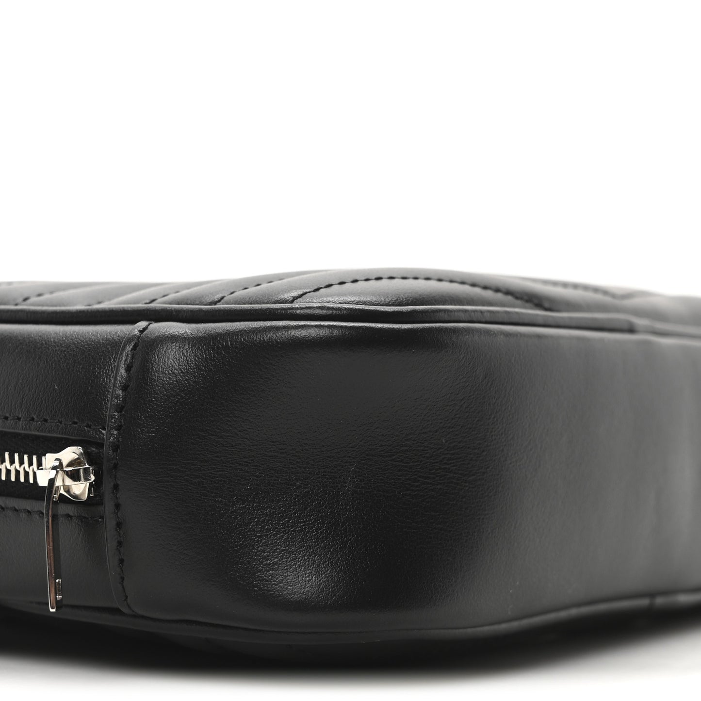 Calfskin Matelasse Monogram Mini Lou Camera Bag Black