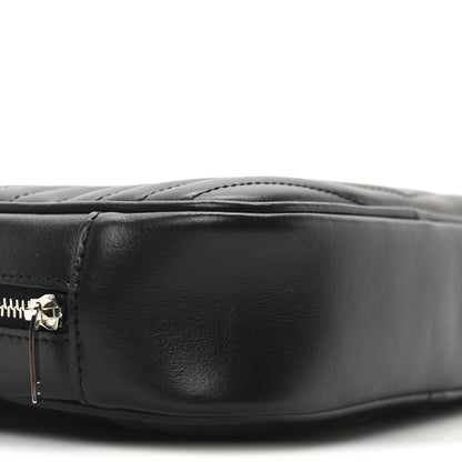 Saint Laurent Calfskin Matelasse Monogram Mini Lou Camera Bag Black 9 of 10