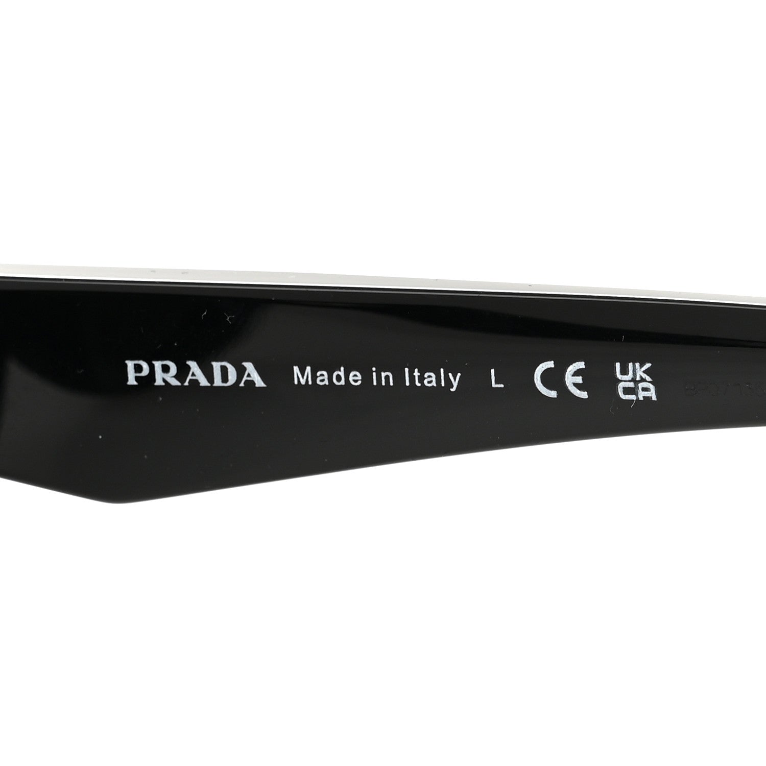 Prada Acetate Oval Sunglasses SPR 26Z Black 5 of 8