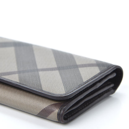 Burberry Smoked Check Continental Wallet Chocolate 6 of 10