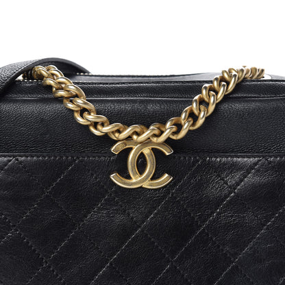 Chanel Grained Calfskin Quilted Flat Camera Case Black 9 of 12