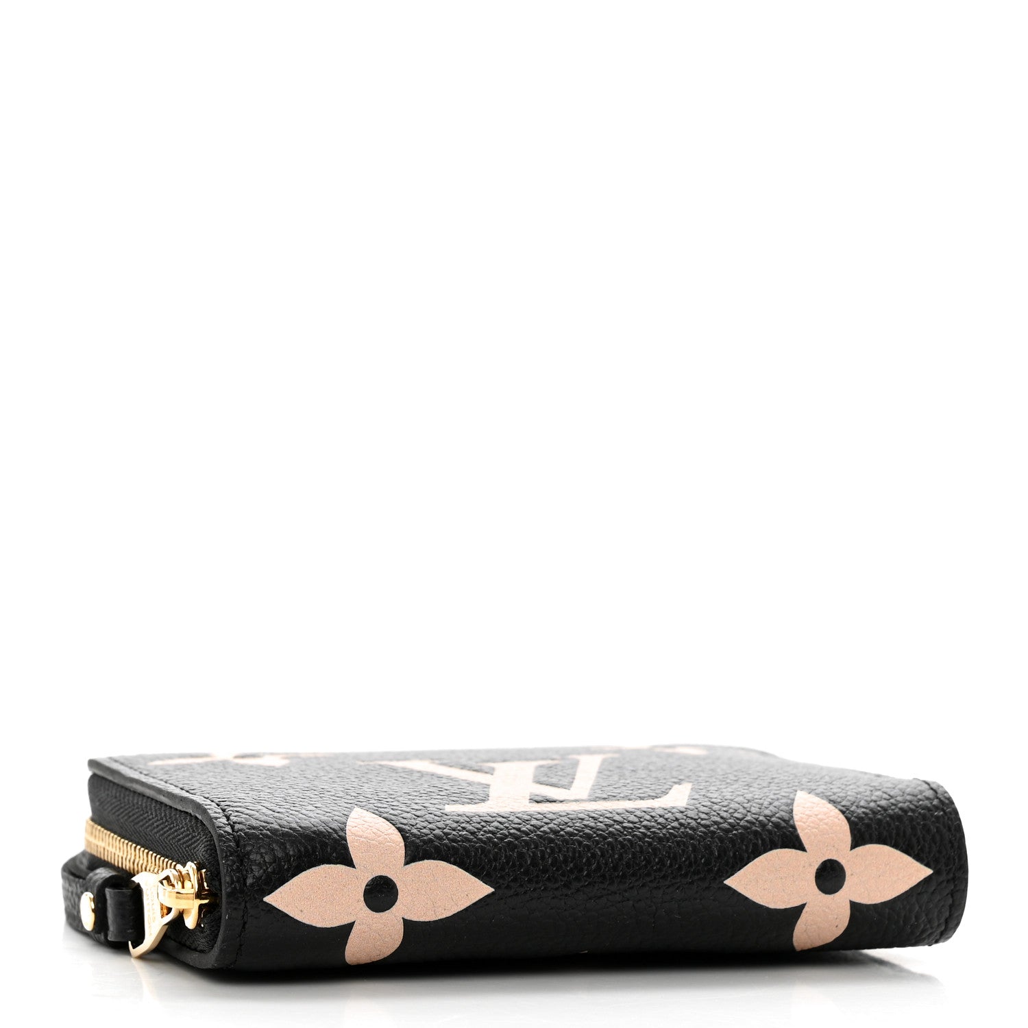 Louis Vuitton Empreinte Monogram Giant Zippy Coin Purse Black Beige 4 of 9