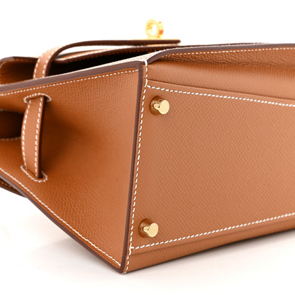 Hermes Epsom Kelly En Desordre Sellier 20 Gold 10 of 12