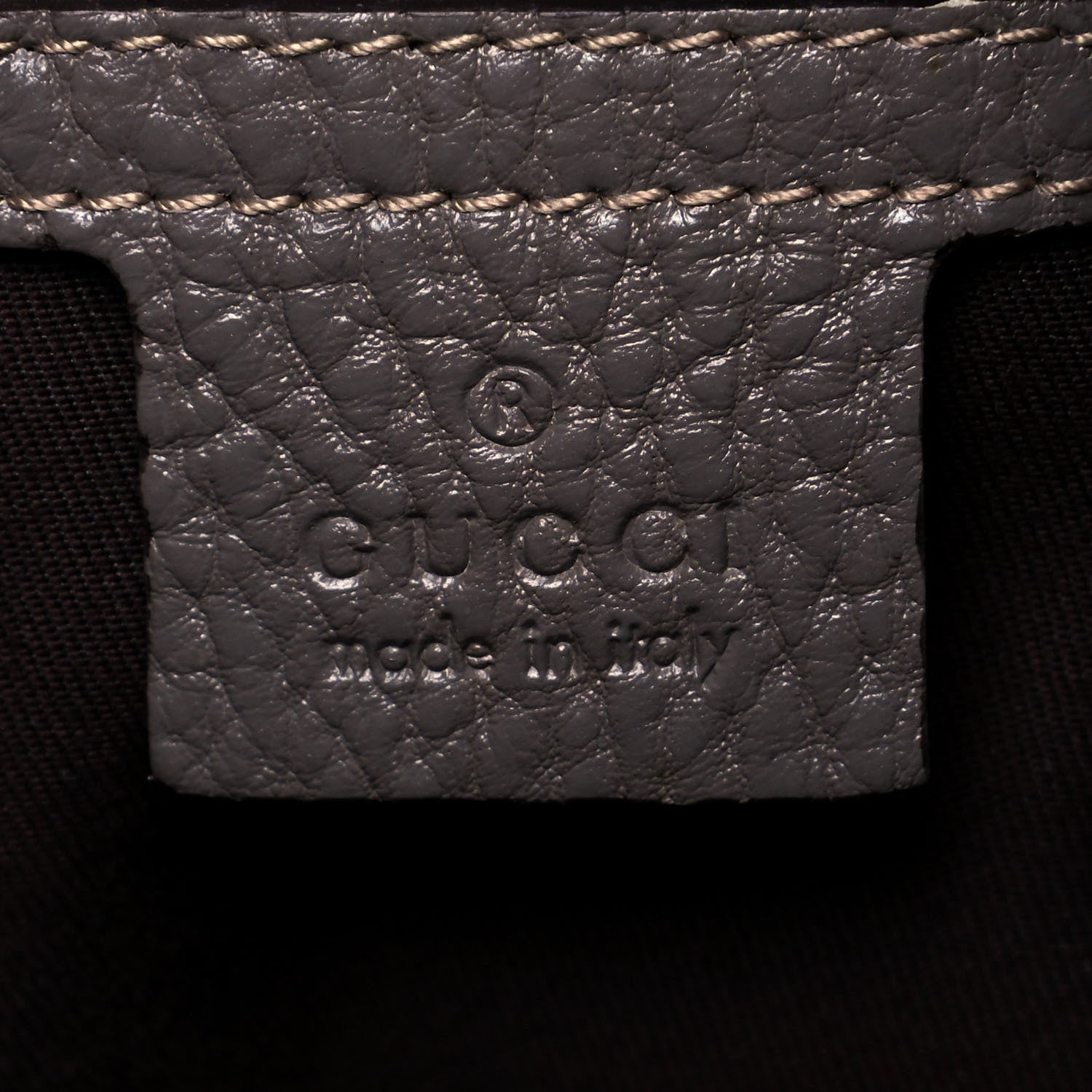 Gucci Monogram Medium Jockey Hobo Grey 6 of 9