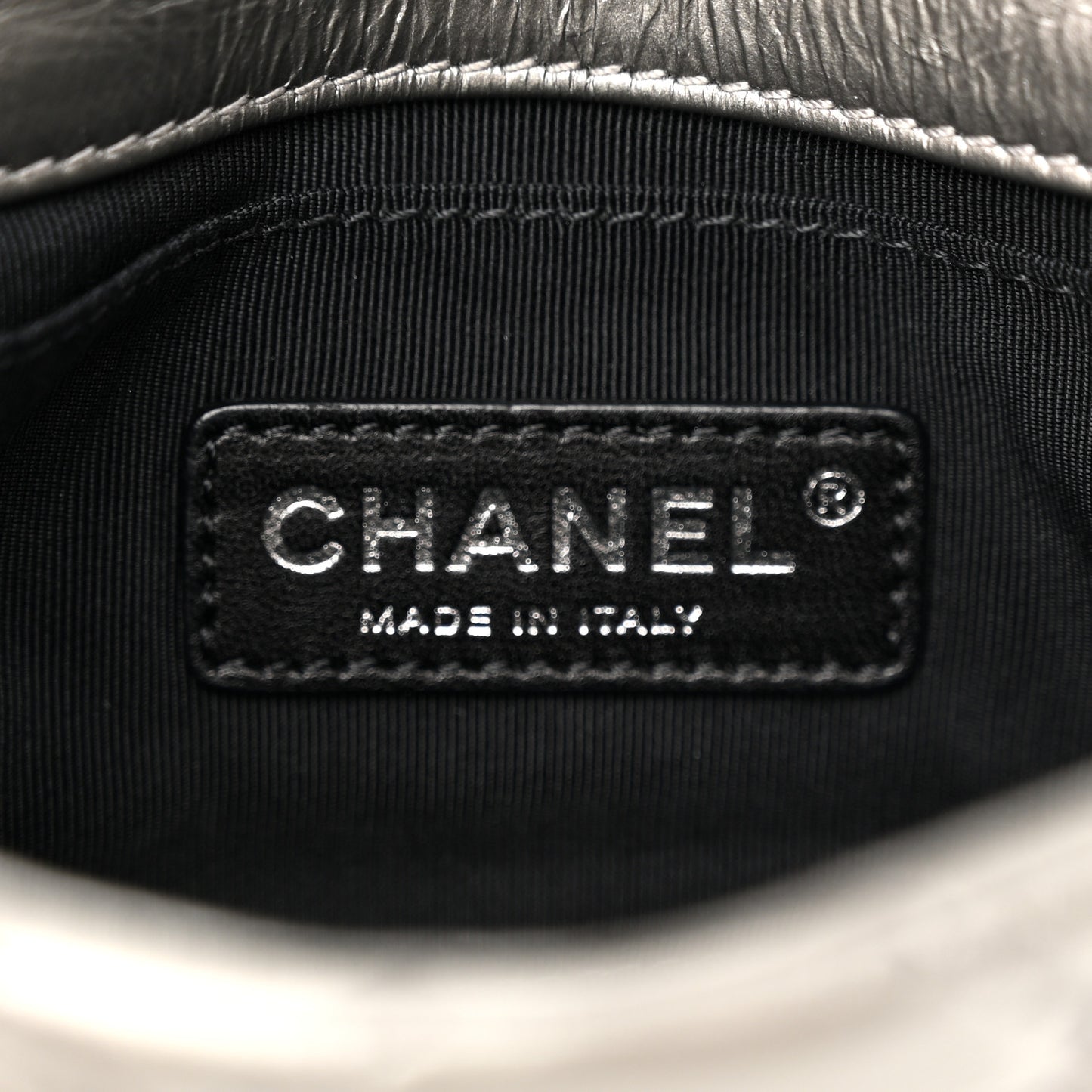 Calfskin Mini Chain Me Flap Dark Grey