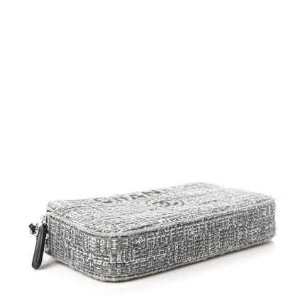 Chanel Canvas Small Deauville Clutch With Chain Charcoal 4 of 11