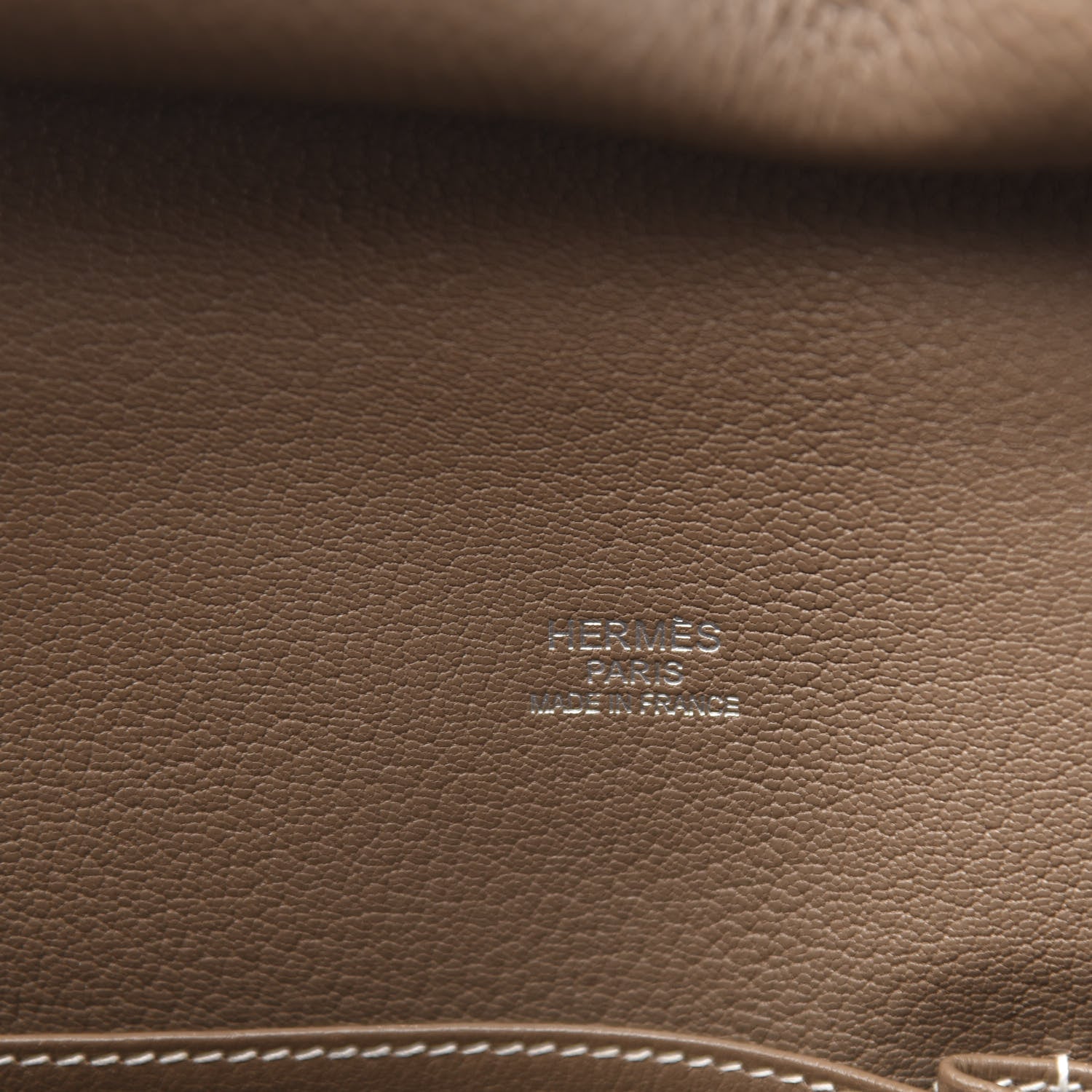 Hermes Taurillon Clemence Jypsiere 34 Etoupe 6 of 13