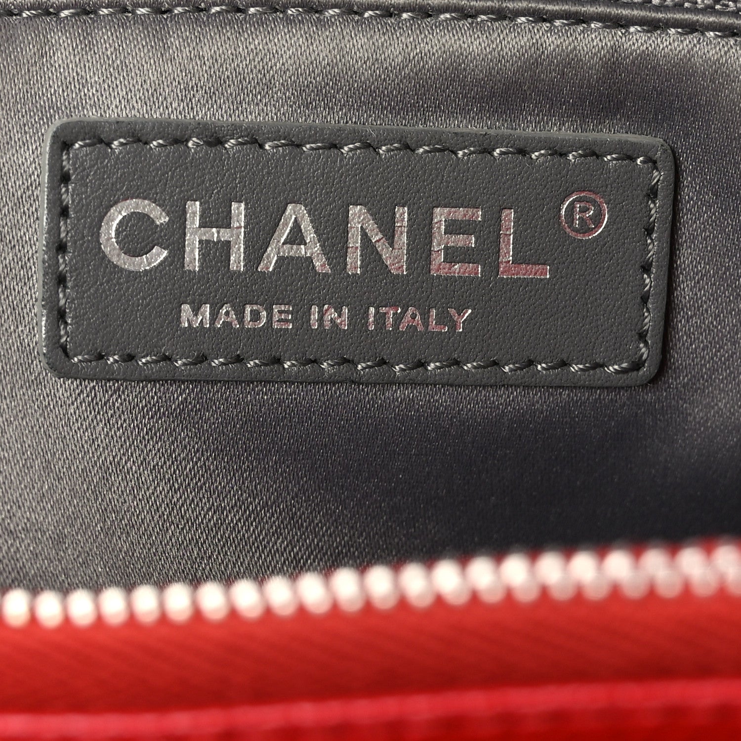Chanel Caviar Quilted Grand Shopping Tote GST Red 7 of 12