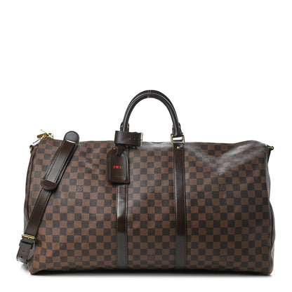 Louis Vuitton Damier Ebene Keepall Bandouliere 55 1 of 9