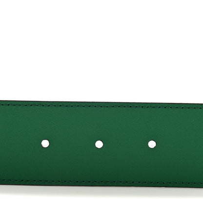 Gucci Calfskin Ceramic Glass Double G 40mm Belt 85 34 Emerald Multicolor 4 of 5