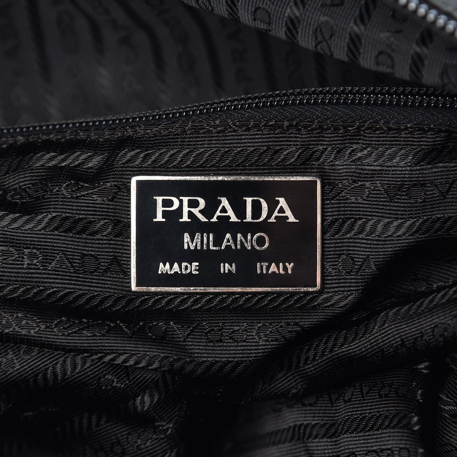 Prada Tessuto Nylon Saffiano Weekender Black 6 of 7