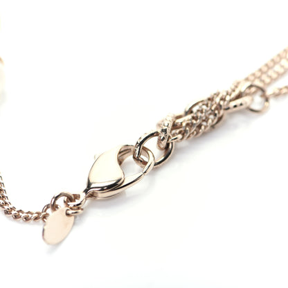 Chanel Beaded Pearl Crystal CC Long Necklace Gold Coral 7 of 7