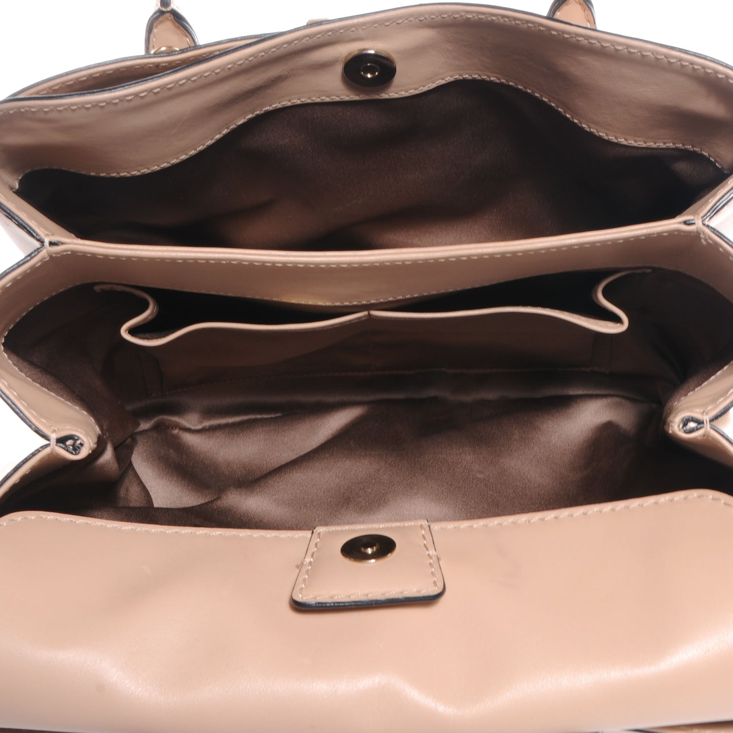 Calfskin Medium Rockstud Top Handle Tote Nude