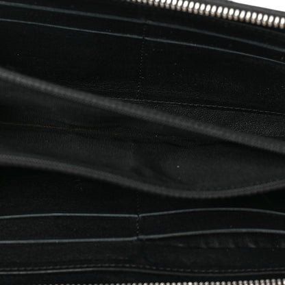 Chanel Patent Quilted Zip Around Wallet Black 5 of 7