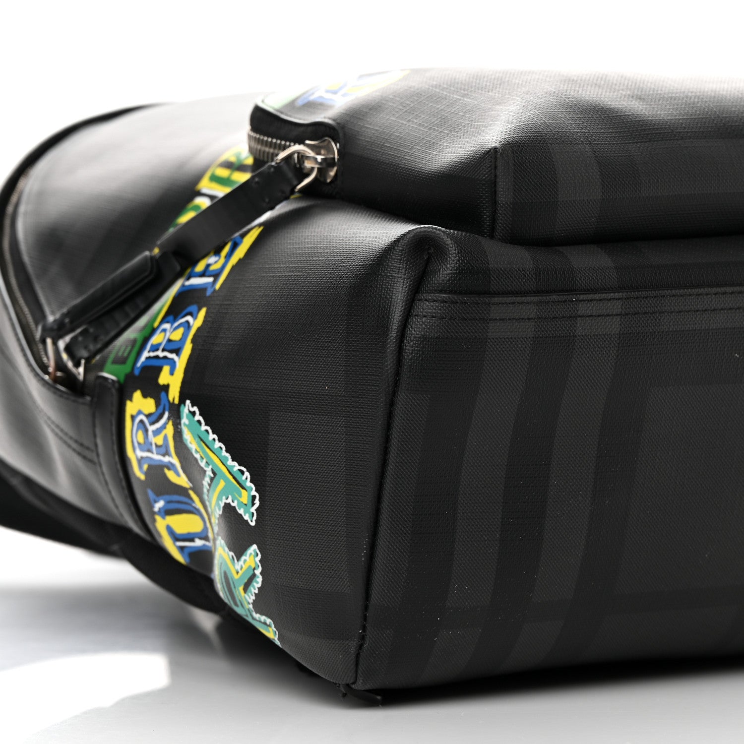 Burberry Canvas London Check Print Abbeydale Backpack Black 10 of 16