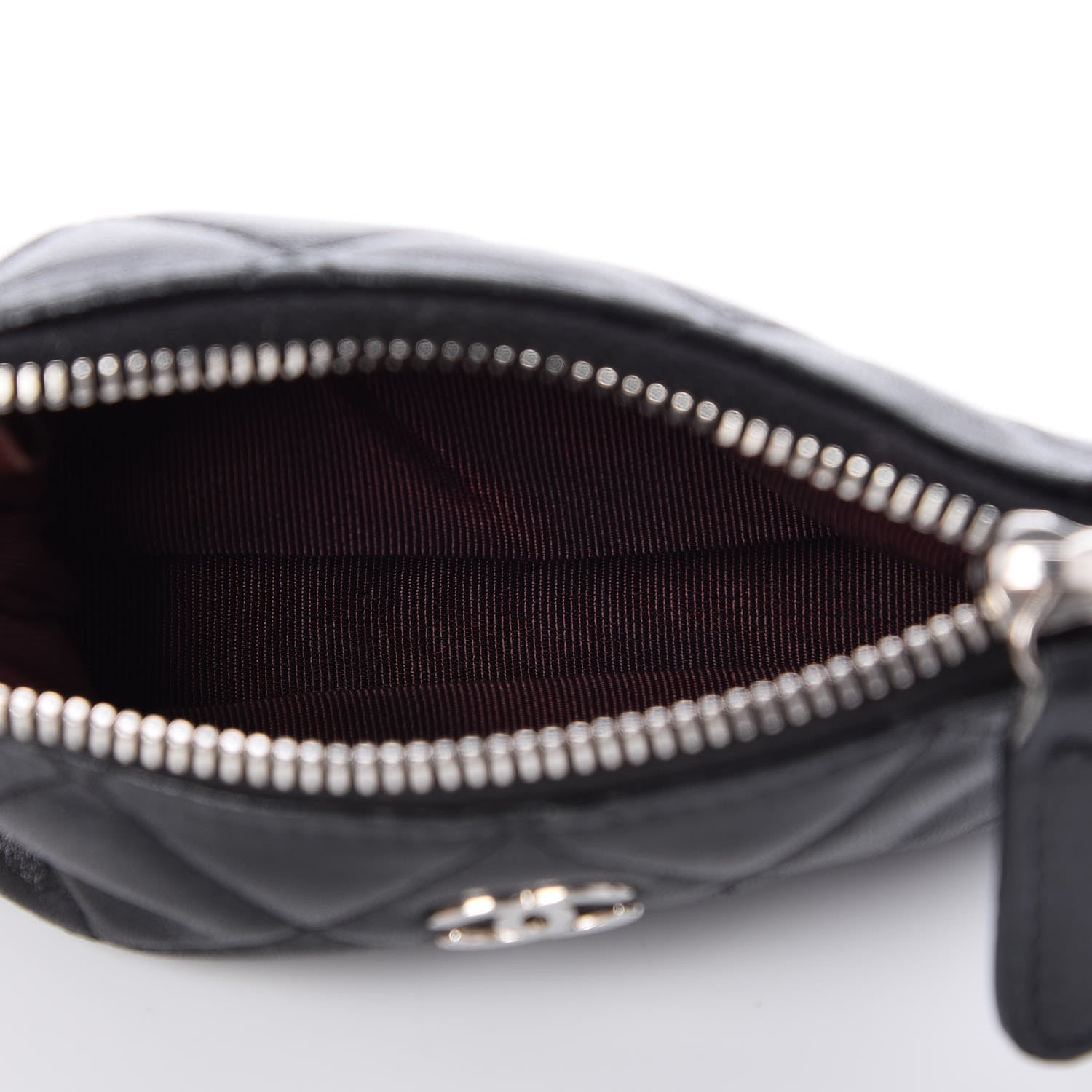 Chanel Lambskin Quilted Key Holder Case Black 5 of 7
