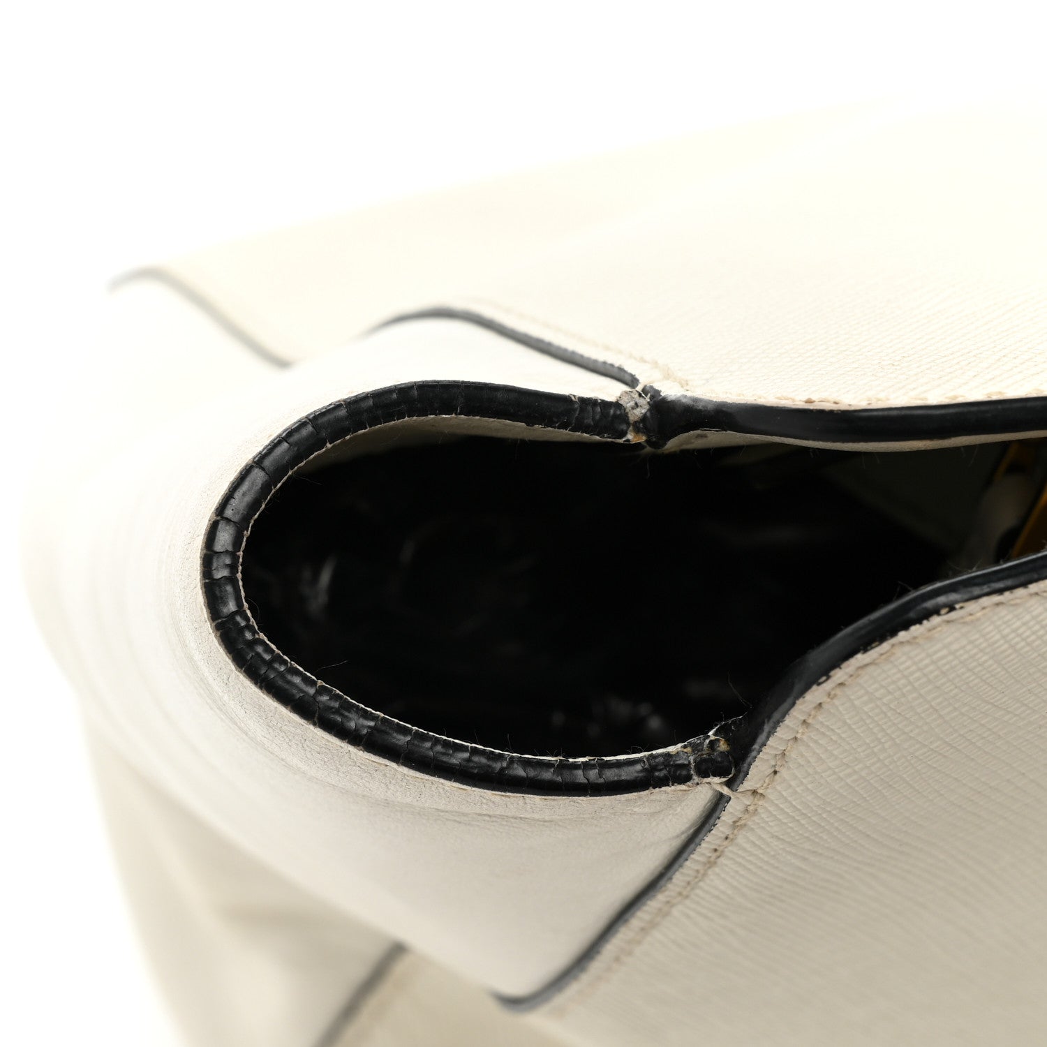 Prada Saffiano Soft Calfskin Zippered Tote White 15 of 15