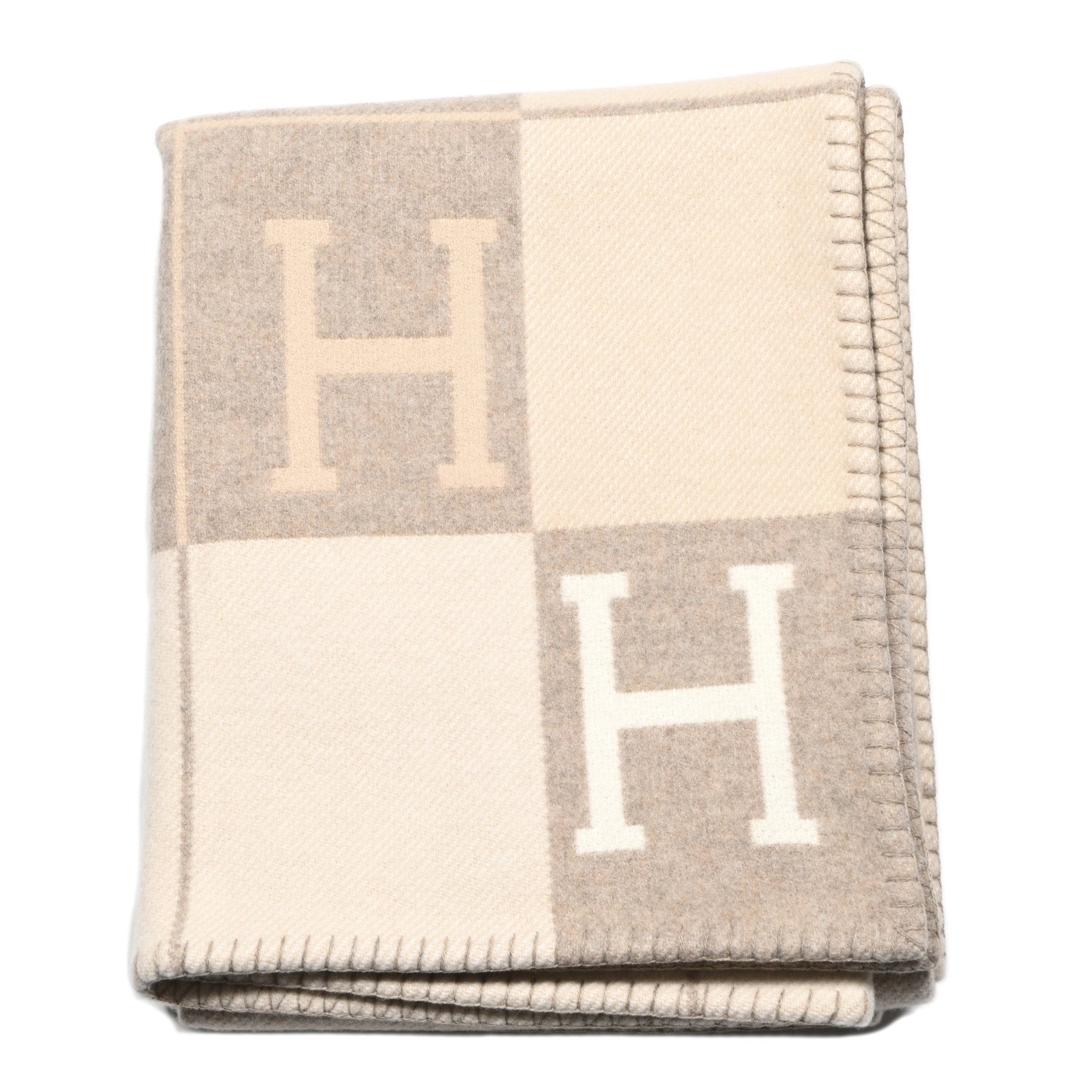 Hermes Wool Cashmere Avalon III Blanket Coco Camomille 1 of 3