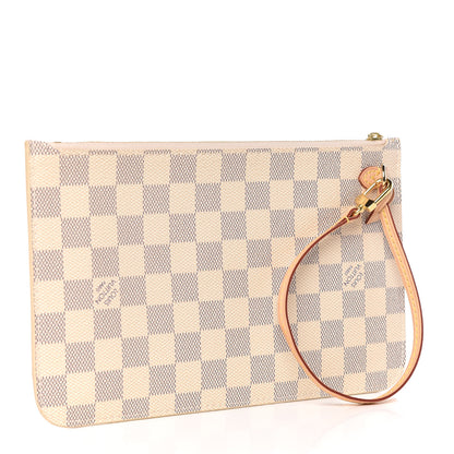 Louis Vuitton Damier Azur Neverfull MM GM Pochette 3 of 9