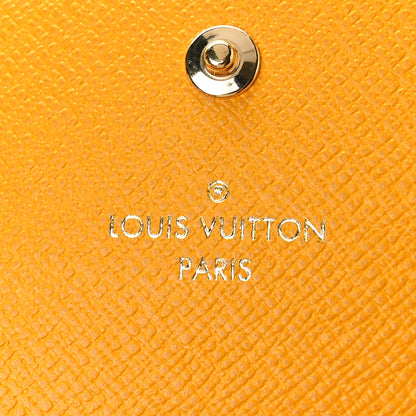 Louis Vuitton Monogram 2022 Christmas Animation Sarah Wallet Yellow 6 of 8