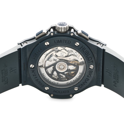 Hublot Titanium Ceramic Rubber 44mm Big Bang Limited Edition Automatic Watch Matte Blue 301.EI.5190.RB 4 of 4