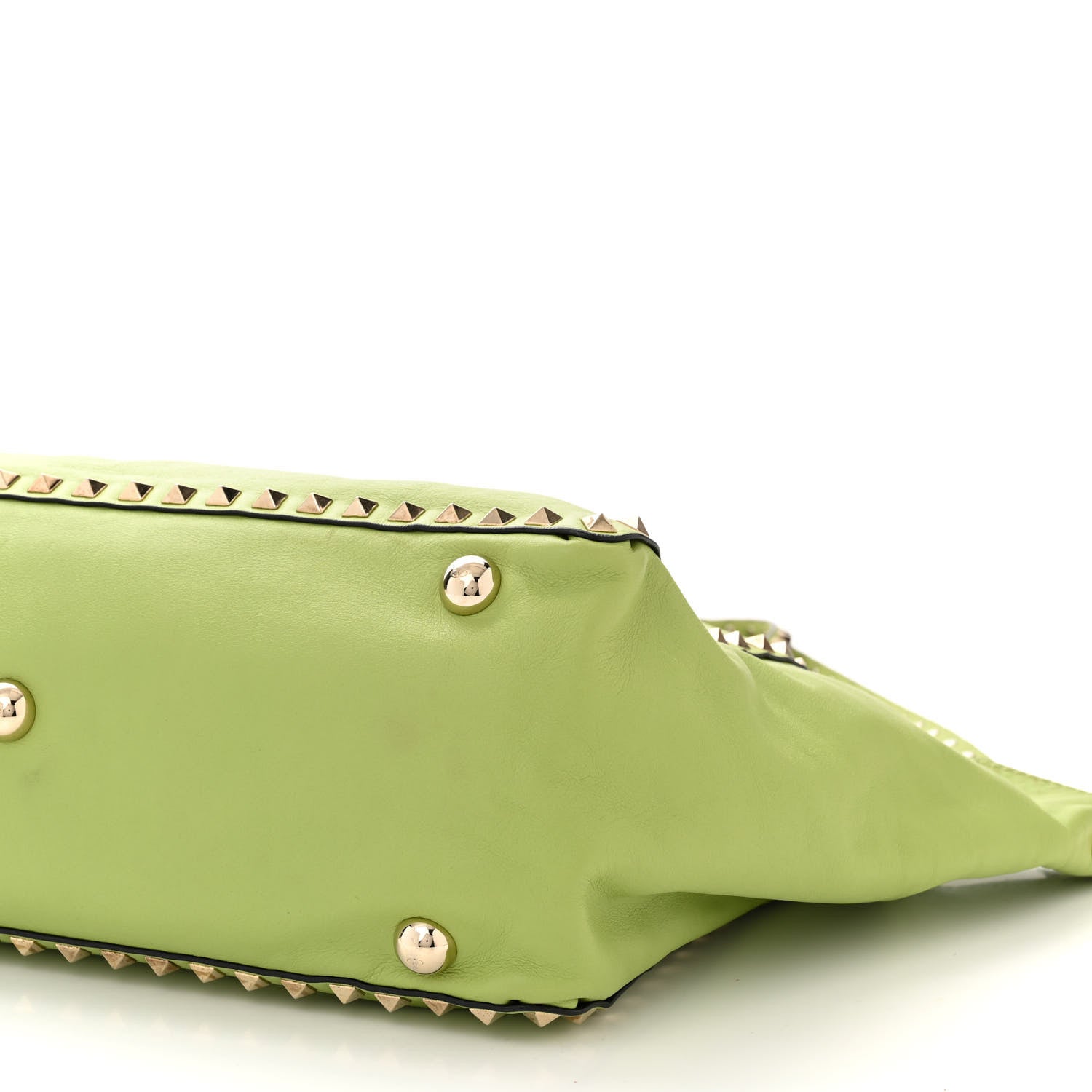 Valentino Garavani VALENTINO GARAVANI Vitello Medium Rockstud Tote Apple 9 of 16