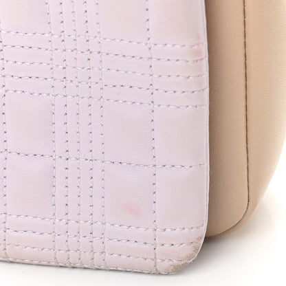Burberry Lambskin Quilted Small Lola Bag Pale Thistle Soft Fawn 7 of 19