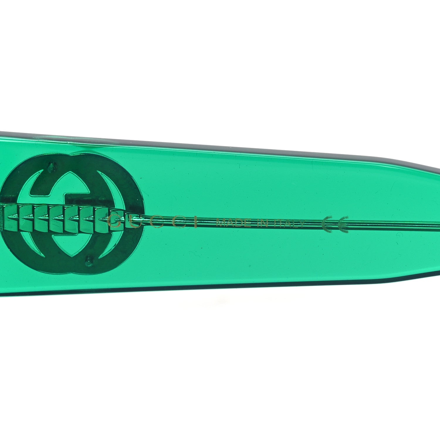 Gucci Square Web Frame GG0178S Sunglasses Green Red 6 of 7