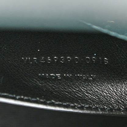 Saint Laurent Grain De Poudre Small Monogram Kate Satchel Teal Green 8 of 11