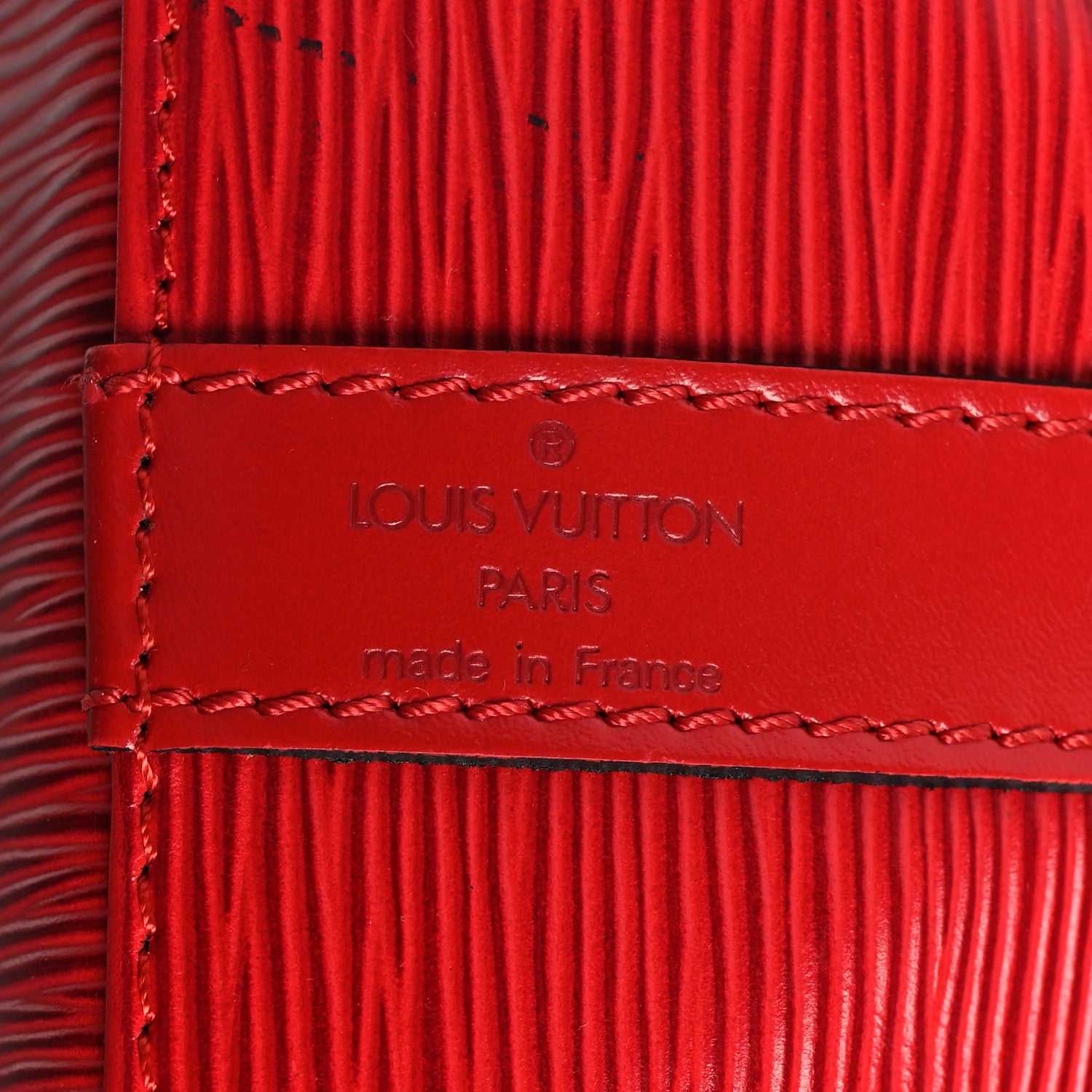 Louis Vuitton Epi Petit Noe Castillan Red 6 of 9