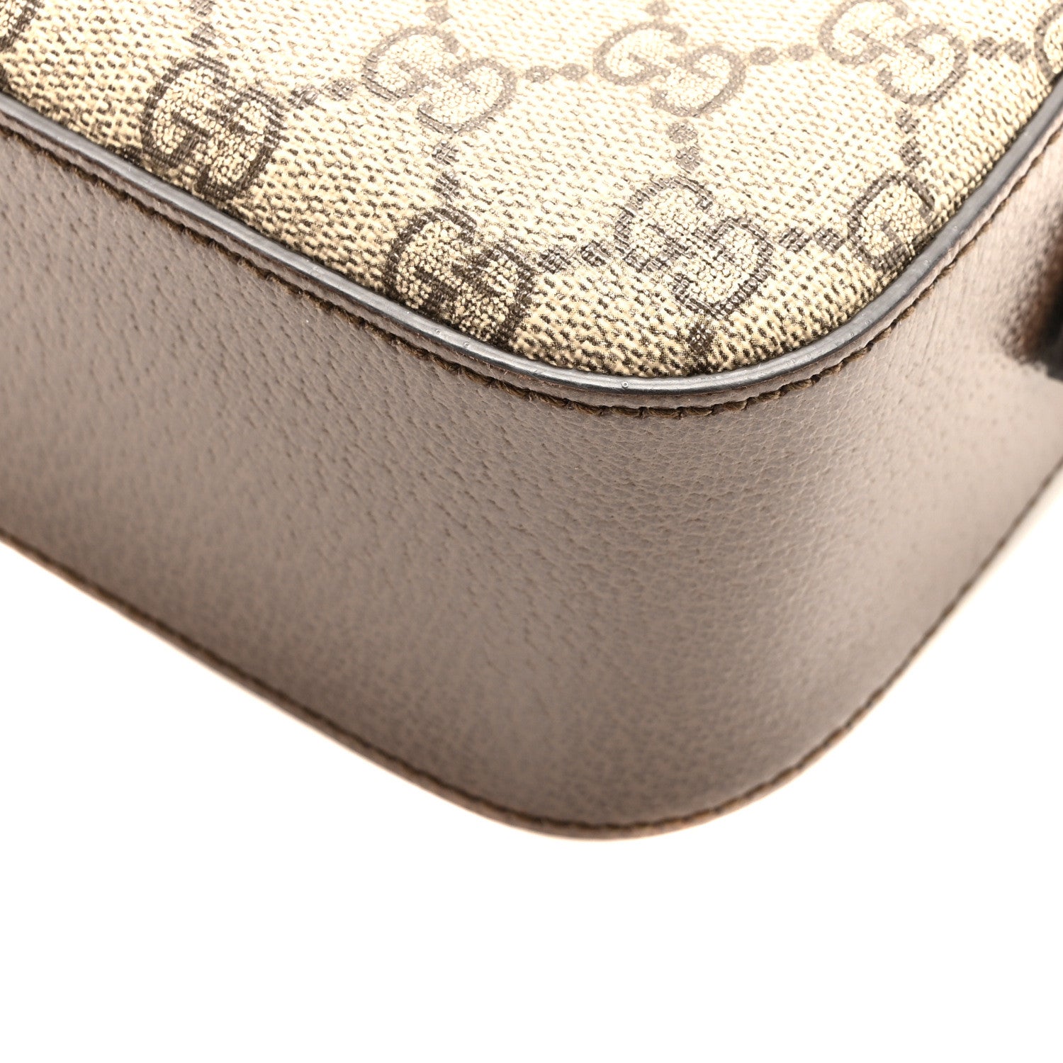 Gucci GG Supreme Monogram Web Neo Vintage Shoulder Bag Beige New Acero Crop 10 of 11