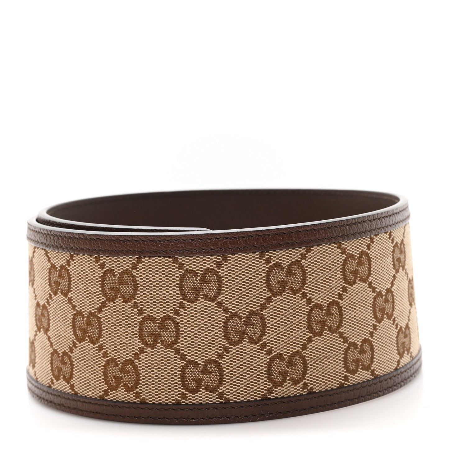 Monogram Calfskin GG Marmont Wide Belt 80 32 Beige Ebony