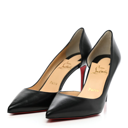 Christian Louboutin Shiny Nappa Iriza 100 Pumps 38 Black 3 of 7