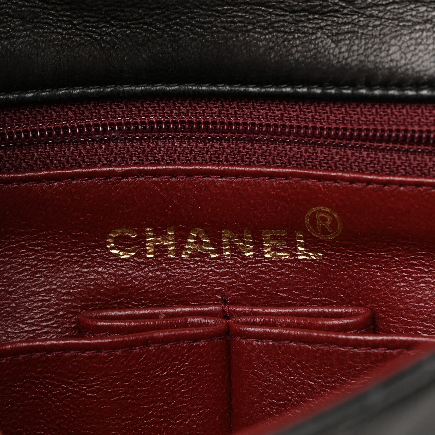 Chanel Lambskin Quilted Mini Square Flap Bag Black 6 of 13
