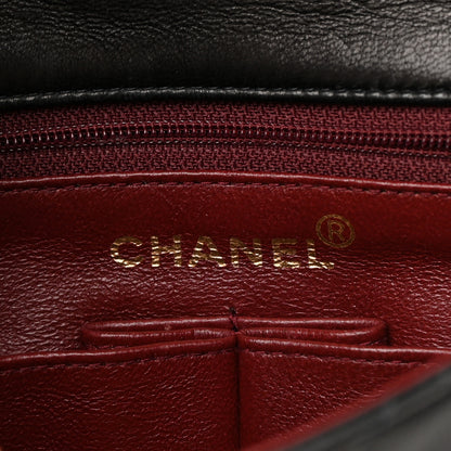 Chanel Lambskin Quilted Mini Square Flap Bag Black 6 of 13