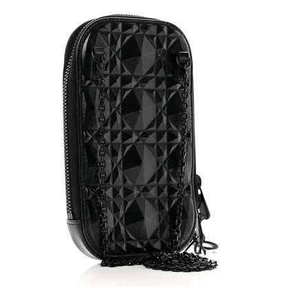 Christian Dior Calfskin Cannage Diamond Cannage Phone Holder Black 2 of 8