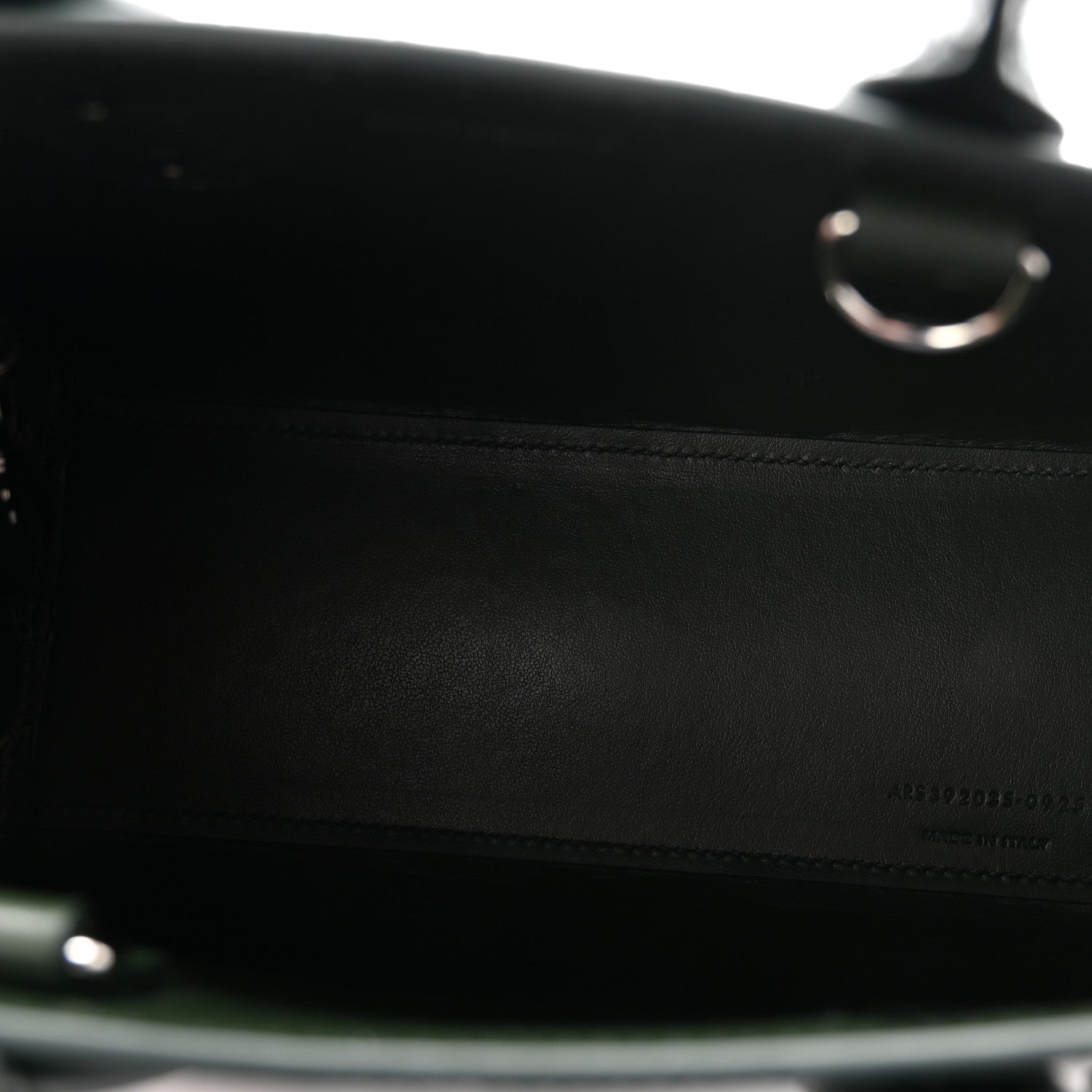 Saint Laurent Calfskin Crocodile Embossed Nano Sac De Jour Dark Green 5 of 10