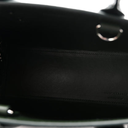Saint Laurent Calfskin Crocodile Embossed Nano Sac De Jour Dark Green 5 of 10