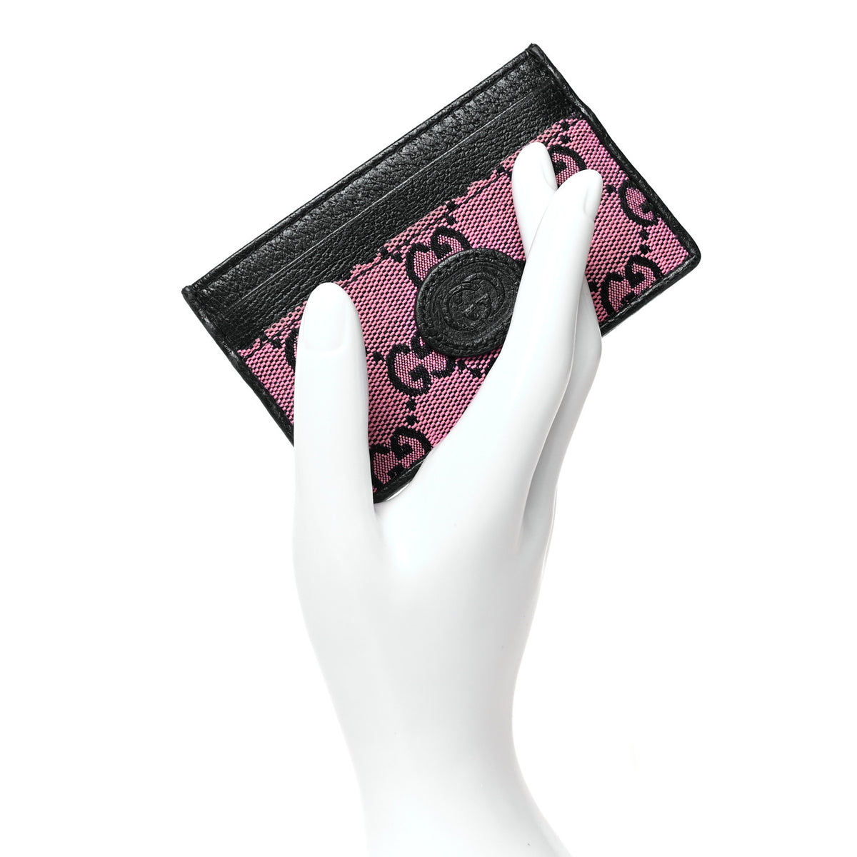 Monogram Multicolor Retro Interlocking G Card Holder Pink Blue