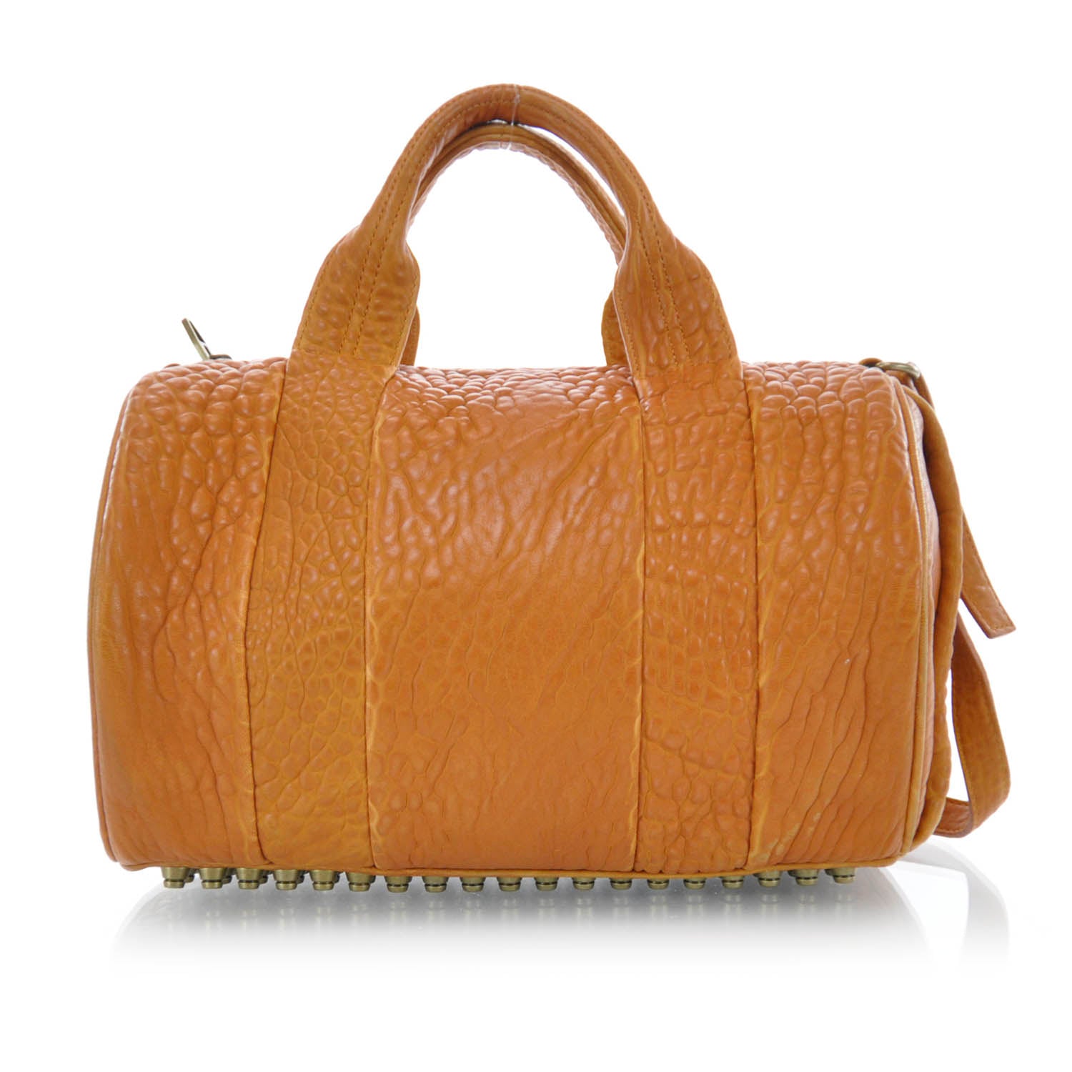 Alexander Wang Leather Rocco Duffel Orange 1 of 7