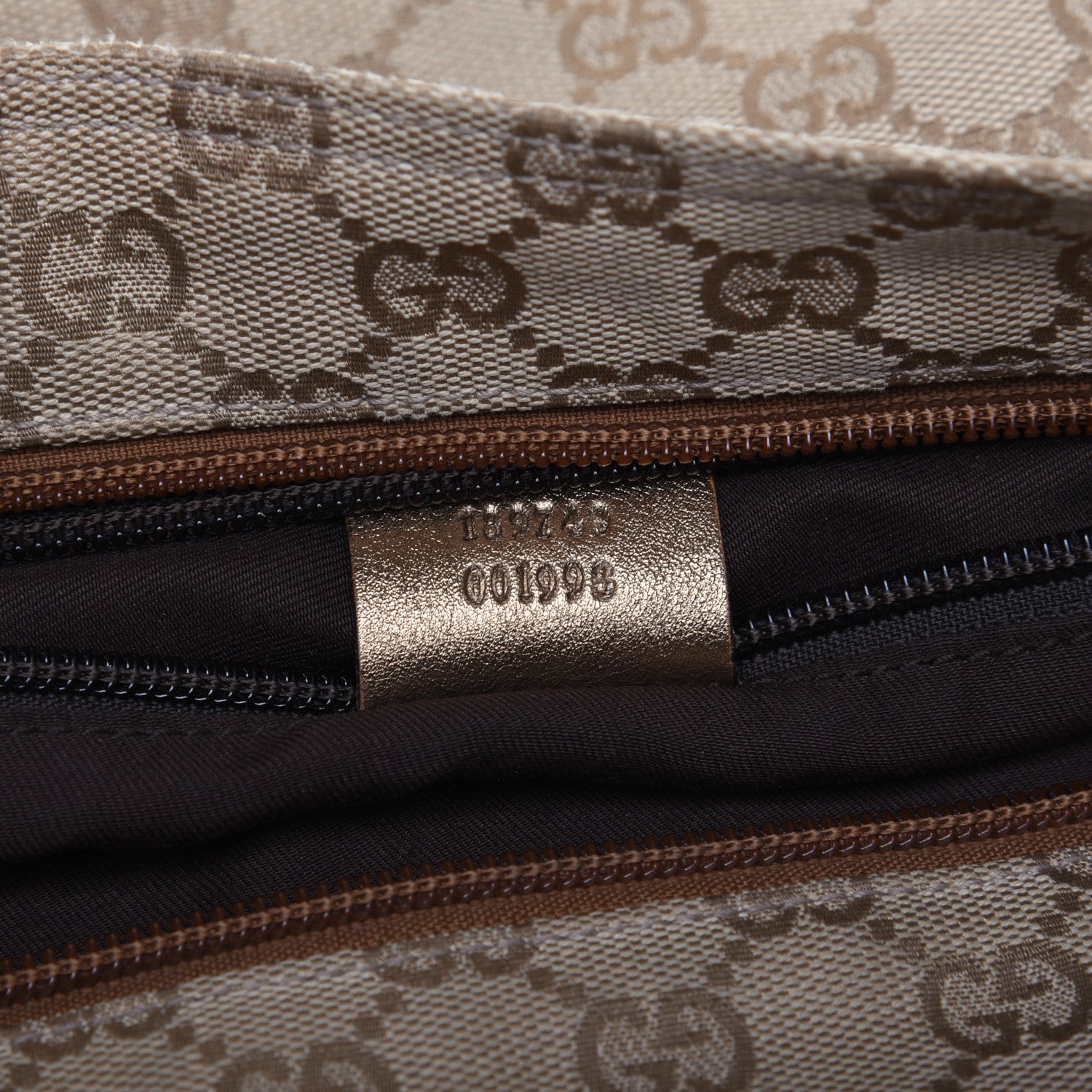 Gucci Monogram Web Small Flat Messenger Crossbody Pink Gold 9 of 11